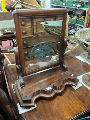Lot 1562 - XIX Century Mahogany Dressing Table Mirror,...
