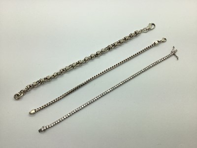Lot 131 - A Modern Snake Link Bracelet, of uniform...