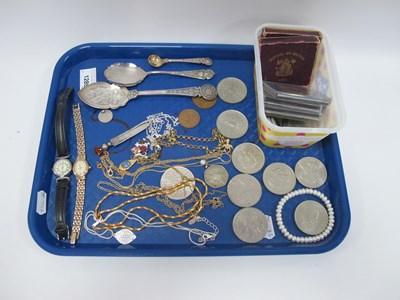 Lot 1289 - Collection Of Coins And Jewellery, includes a...