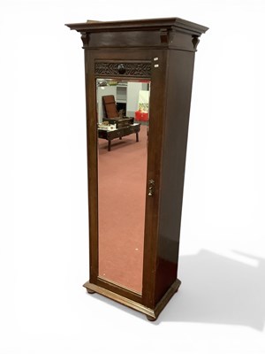 Lot 1546 - Early XX Century Oak Single Door Wardrobe,...