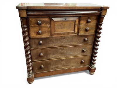 Lot 1537 - XIX Century Mahogany Chest of Drawers, with a...
