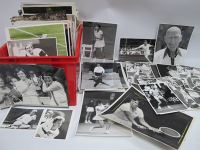 Lot 552 - Tennis Press Photos/Prints including - Becker,...