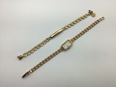 Lot 203 - Accurist; A Dainty Ladies Wristwatch, the...
