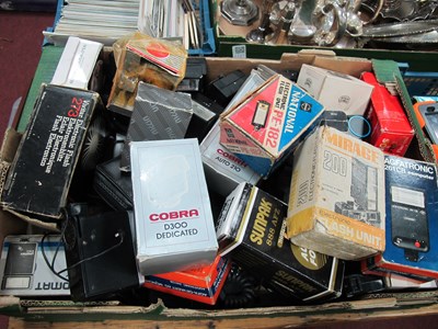 Lot 1108 - A large collection of camera flash units to...