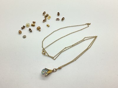 Lot 116 - A Decorative Drop Pendant, on a fine trace...