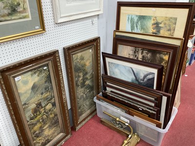 Lot 1508 - Quantity of animal themed framed pictures,...