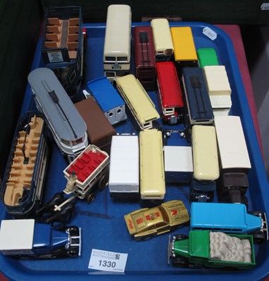 Lot 1330 - Corgi Sheffield Buses (x 2) & Trams (x 2),...