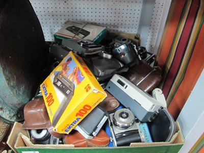 Lot 1158 - A large collection of cameras to include...