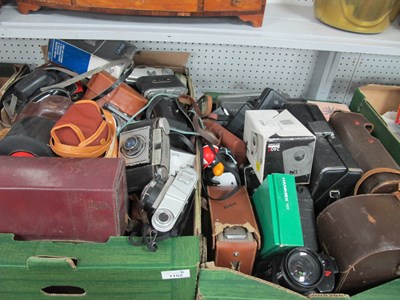 Lot 1152 - A large collection of cameras to include...