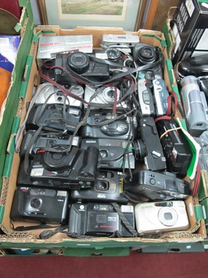 Lot 1010 - A large collection of 35mm Compct Film Cameras...