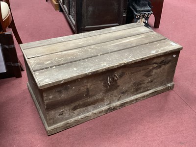 Lot 1587 - XIX Century Pine Tool Chest, 92cm wide