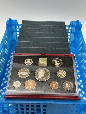 Lot 463 - Eight Royal Mint GB Proof Year Coin Sets,...