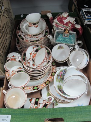 Lot 1077 - Royal Vale Tea Ware, Sadler and F.F teapots:-...