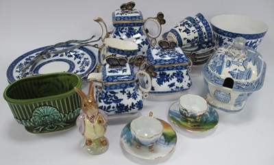 Lot 1187 - Blue & White Table Ware, including butterfly...