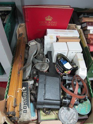 Lot 1029 - Dominoes, Monopoly, binoculars, camera, roller...