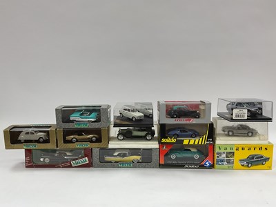 Lot 646 - Thirteen 1:43rd scale diecast model cars by...