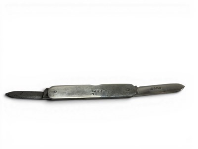 Lot 367 - Two Blade Folding Pocket Knife, one hallmarked...