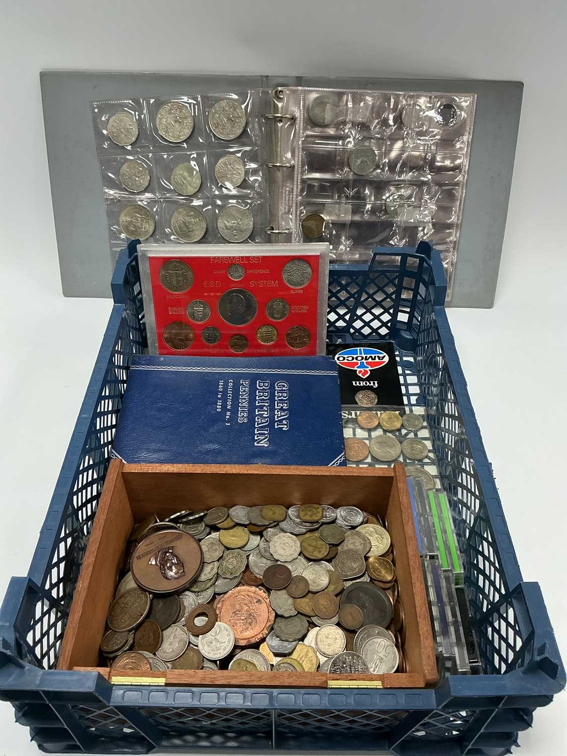 Lot 437 - Large Collection Of World Coinage, includes GB...