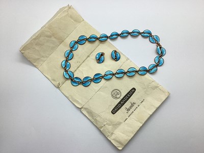 Lot 120 - David Andersen; A Norwegian Blue Enamel and...