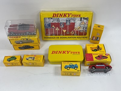Lot 615 - Eight modern re-issue Dinky Toys diecast model...