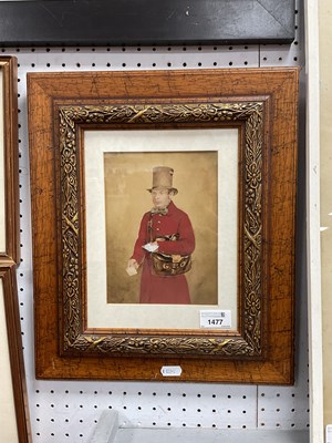 Lot 1477 - A 19th century framed watercolour “Postman...