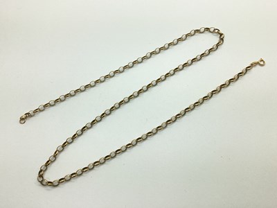 Lot 88 - A 9ct Gold Belcher Link Chain, of uniform design.