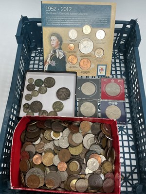 Lot 443 - Large Collection Of GB And World Coinage,...