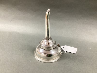 Lot 14 - A Hallmarked Silver Wine Funnel, HC, Sheffield...