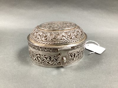 Lot 2 - A Decorative Betel Style Oval Box, allover...