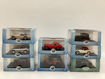 Lot 605 - Eight Oxford 1:43rd scale diecast model cars...