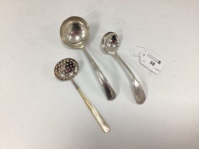 Lot 58 - A Georgian Hallmarked Silver Fiddle Pattern...