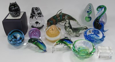 Lot 1195 - Caithness, Svaga and other glass paperweights...