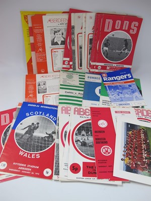 Lot 567 - Aberdeen Programmes Mainly Homes 1971-72 (x...