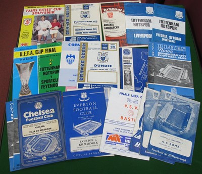 Lot 823 - European Programmes v. British Teams 1959 and...