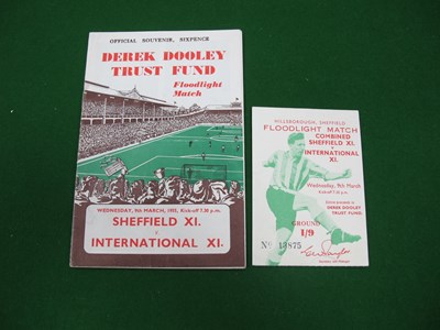 Lot 815 - 1955 Dooley Trust Fund Sheffield XI v....