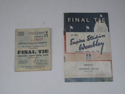 Lot 671 - 1935 F.A. Cup Final Ticket for North Grand...