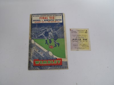 Lot 946 - 1952 F.A. Cup Final Arsenal v. Newcastle...