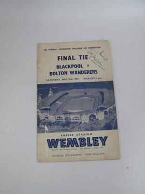 Lot 945 - 1953 F.A. Cup Final Programme Bolton v....
