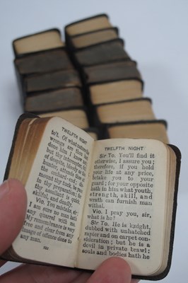 Lot 1319 - 14 Vols of Miniature Shakespeare Books, Allied...