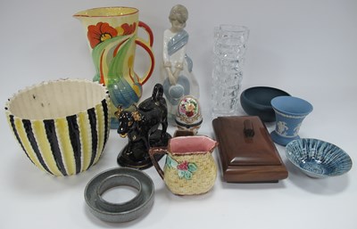 Lot 1182 - XIX Century Jackfield Cream Jug, Beswick jug,...
