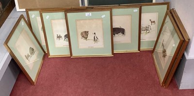 Lot 1492 - Alan Stuart Peterson, a set of 10 framed comic...