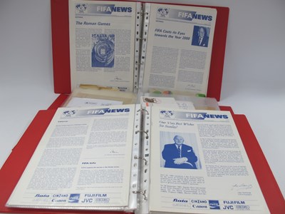 Lot 594 - FIFA Newsletters 1983-90 (x 72). Envelopes...
