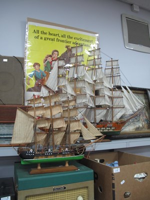 Lot 1133 - Fragata Siglo XVIII Fully Rigged Model Clipper...