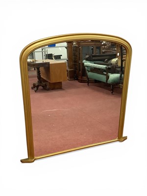Lot 1607 - Late XX Century Gilt Framed Overmantle with...