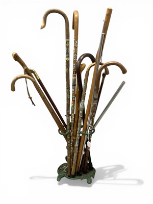 Lot 1576 - Late XX Century Stick Stand, a quantity of...
