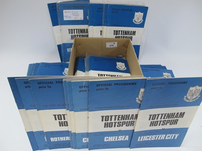 Lot 579 - Tottenham Hotspur Home Programmes 1971-72...