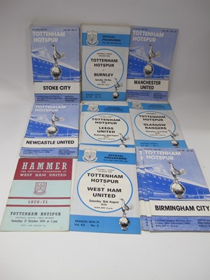 Lot 576 - Tottenham Hotspur Home Programmes 1970-71...