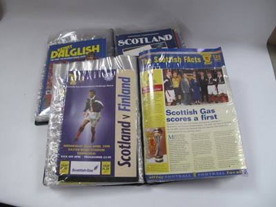 Lot 612 - Scotland Home Programmes 1983-2003,...
