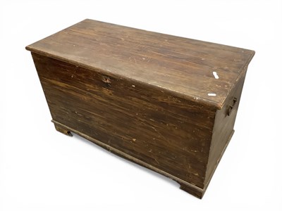 Lot 1568 - XIX Century Painted Pine Blacket Box with a...