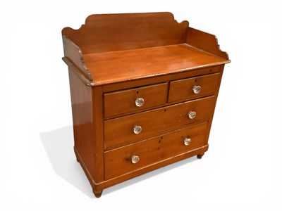 Lot 1569 - XIX Century Painted Pine Washstand, with a...